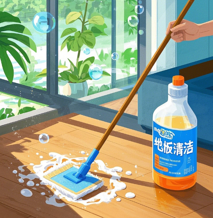 木質フロアのクリーニング