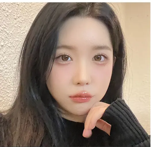 口角を上げる