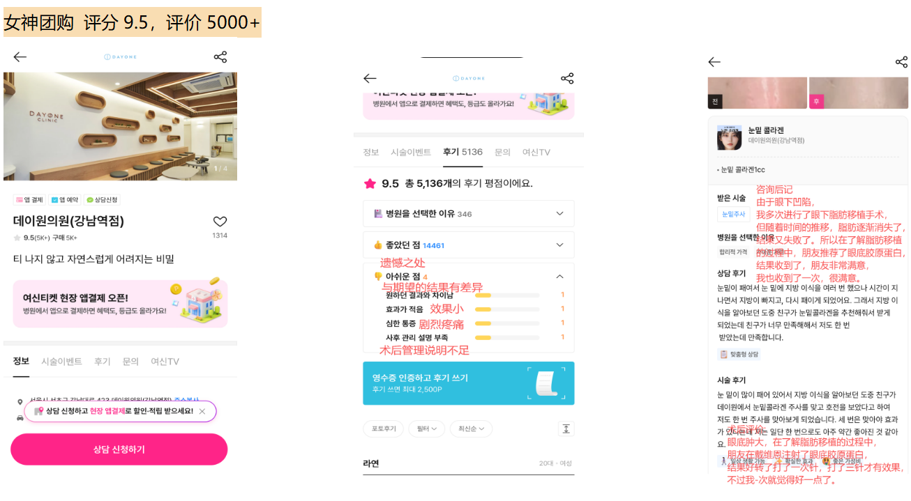 韩国医院本地评价&评分汇总——dayone皮肤科