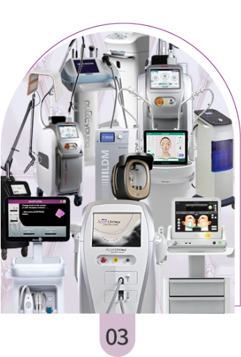 Overview of medical equipment at Dermatology Heureti