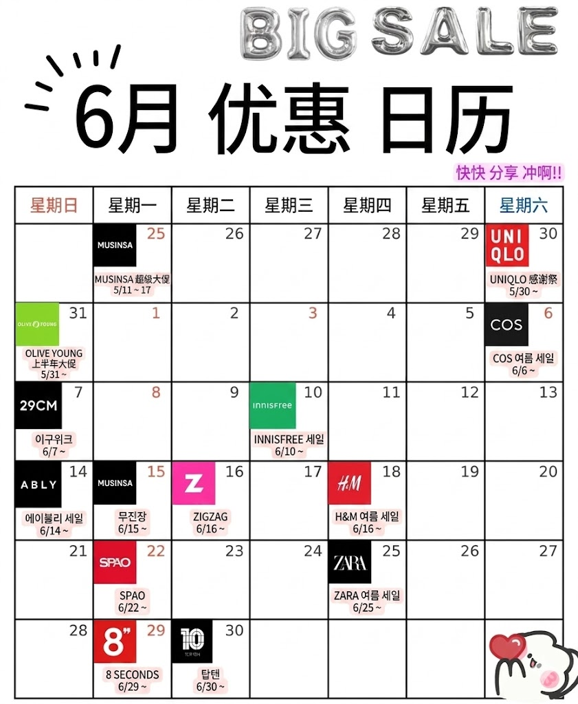 6月来韩国旅游？快把购物清单准备好