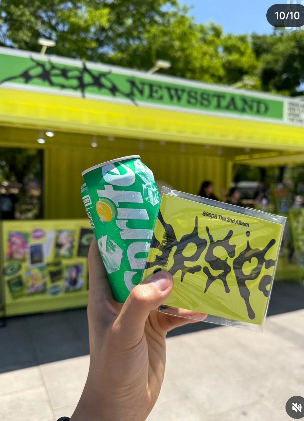 🍋aespa新专《LEMONADE》快闪店空降首尔！规模大到离谱，嗨棒自动贩卖机都有！