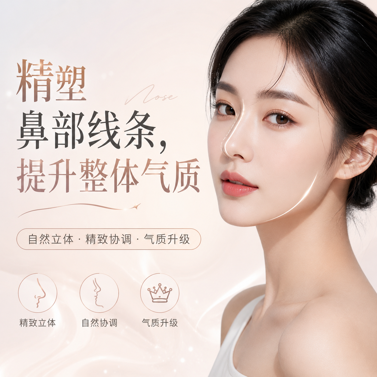 清潭美鼻 鼻柱、鼻樑埋線4條搭配 Restylane 玻尿酸