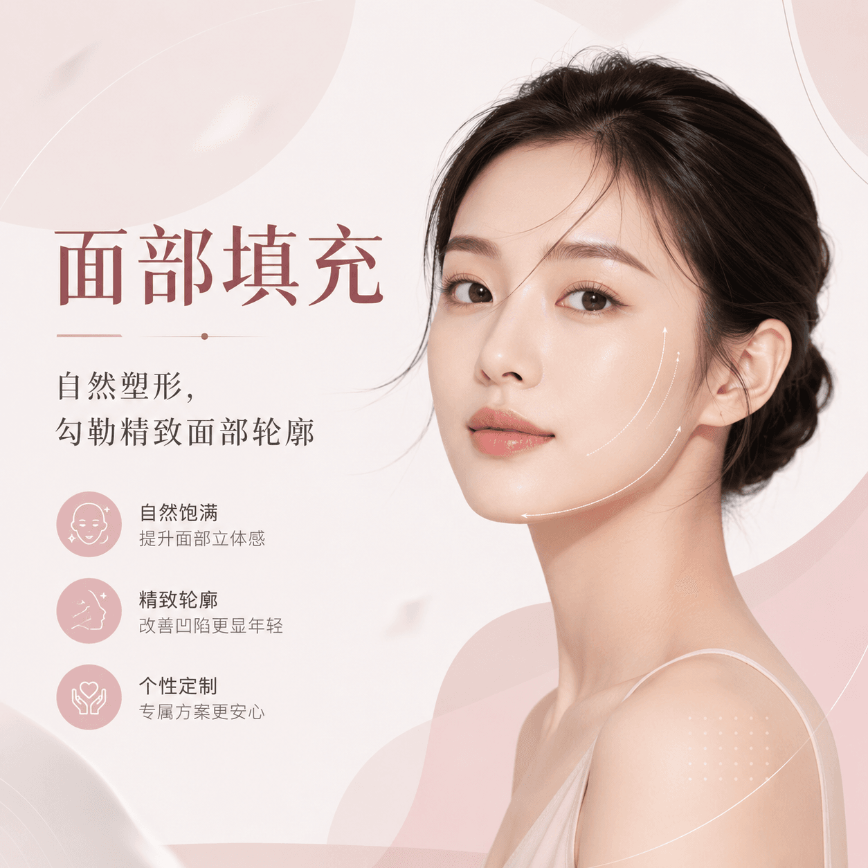 瑞蓝/保柔缇/乔雅登玻尿酸 1cc (下巴/下颌线/苹果肌前区/面颊前区/面颊侧区/法令纹)