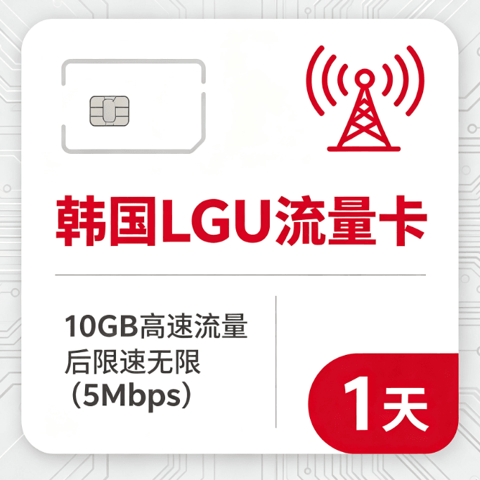 10GB高速データプラン（1日間）
