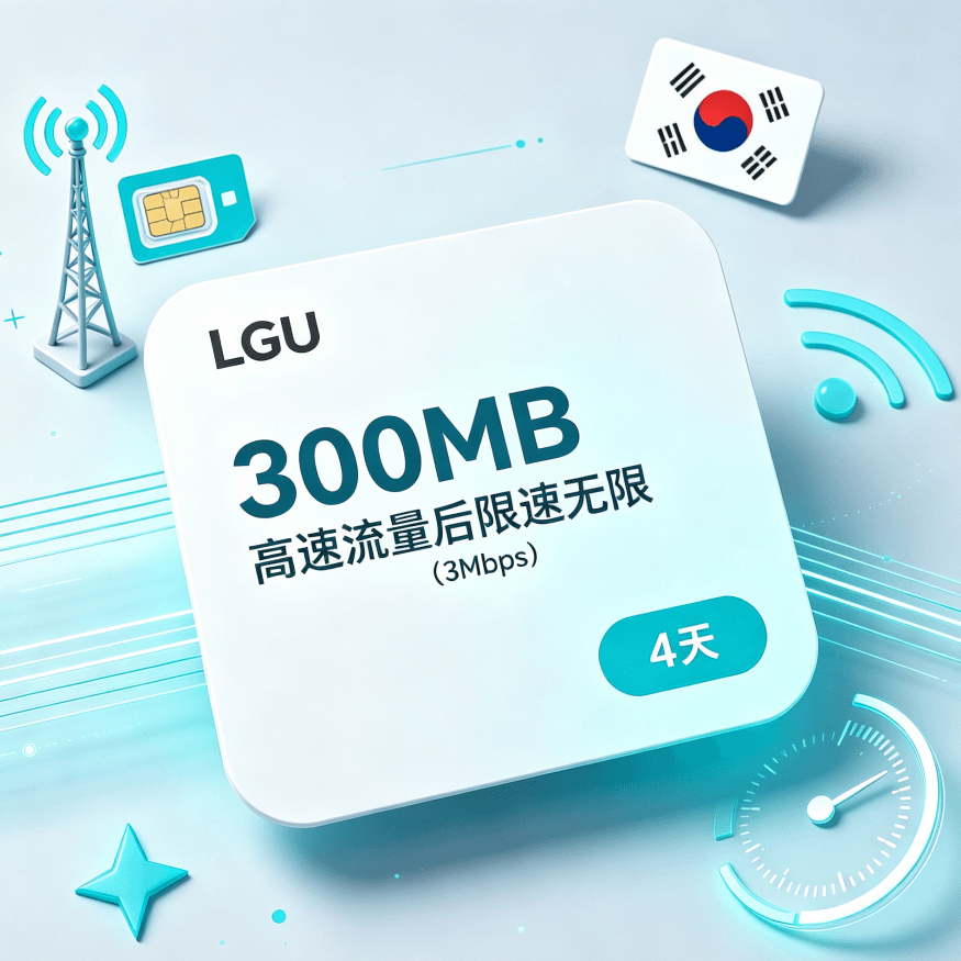 300MB高速データ通信4日間プラン