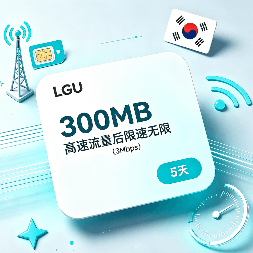 300MB高速データ通信5日間プラン