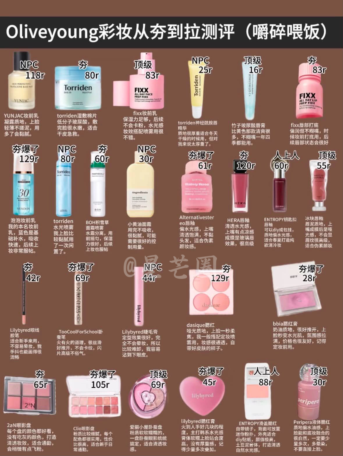 oliveyoung彩妆从夯到拉合集！