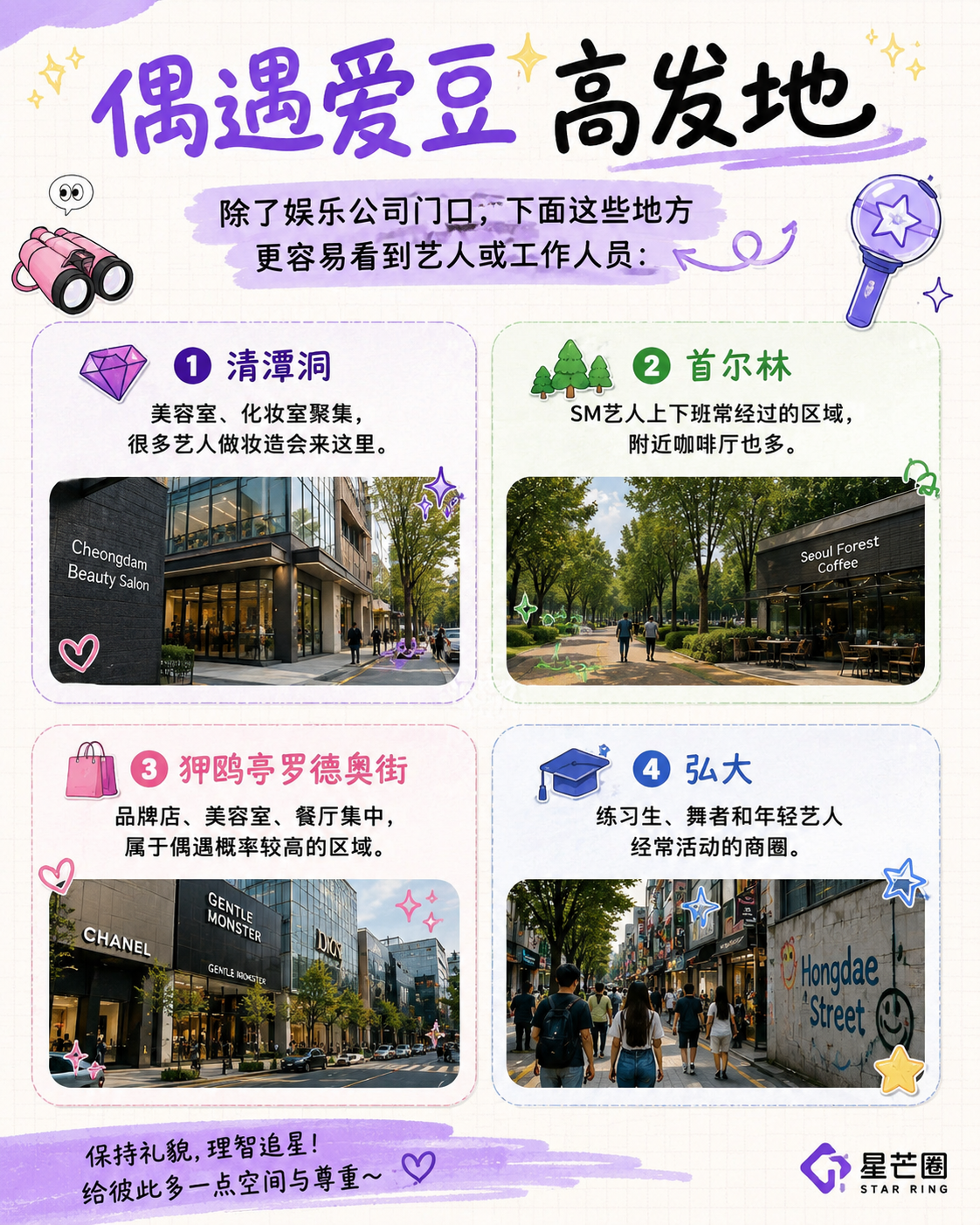 首尔能偶遇爱豆的高发地