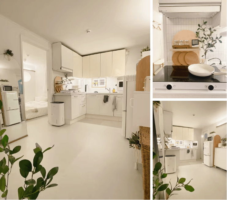 Airbnb-Jay Stay｜2-minute walk from Wumuqiao Station｜14 minutes to Hongdae｜3-bedroom｜4 queen-sized beds Traditional house · 3 bedrooms /... 2