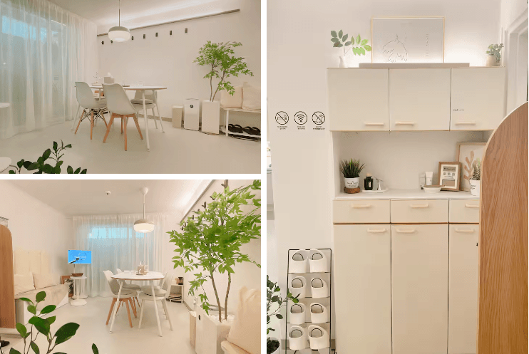 Airbnb-Jay Stay｜2-minute walk from Wumuqiao Station｜14 minutes to Hongdae｜3-bedroom｜4 queen-sized beds Traditional house · 3 bedrooms /... 1