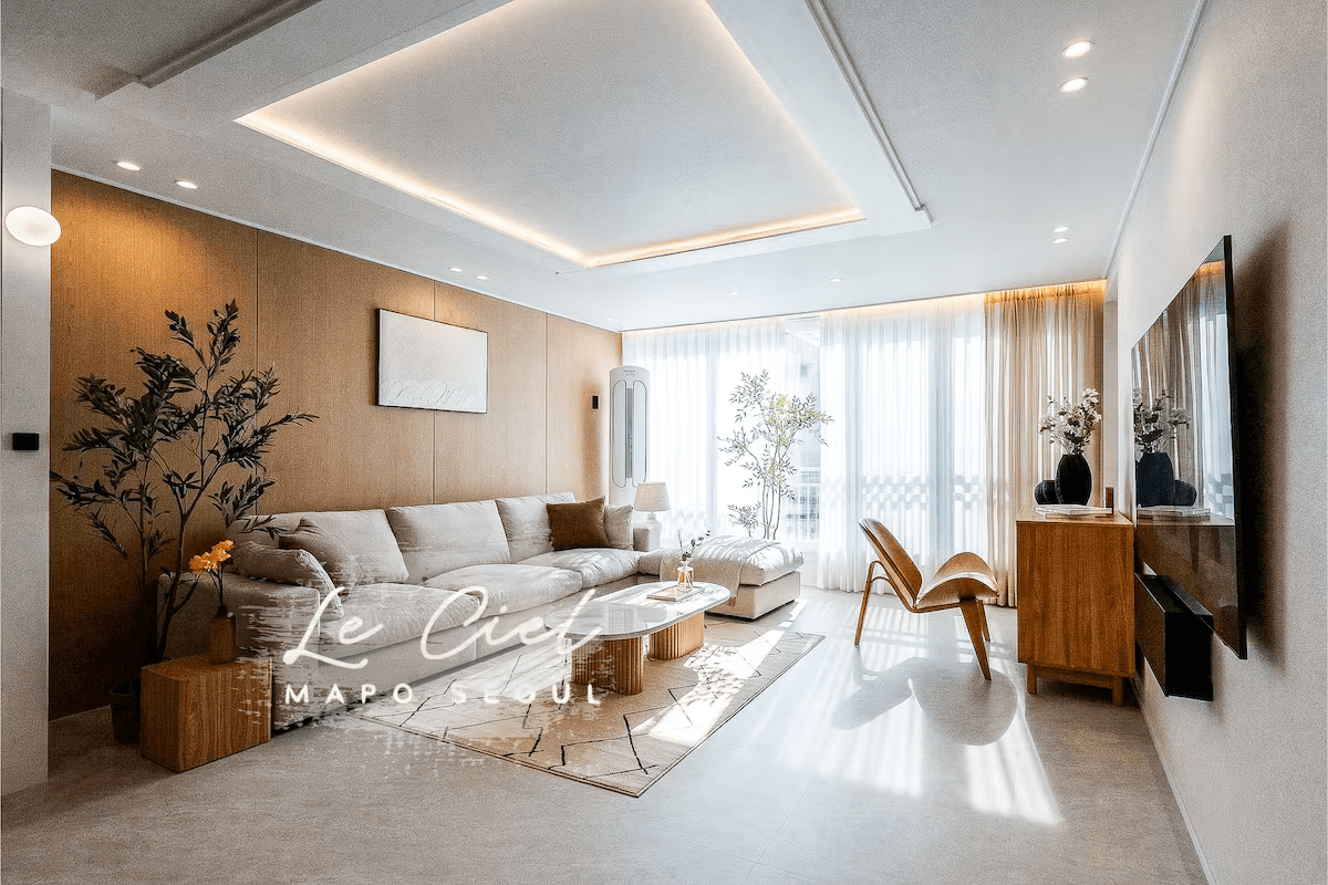 Airbnb – Hongdae/Teomang Market: An 84ⅿ² apartment located within walking distance of the Han River, ideally suited for staying with family and friends, featuring luxurious interiors [3 bedrooms, standard...] 3