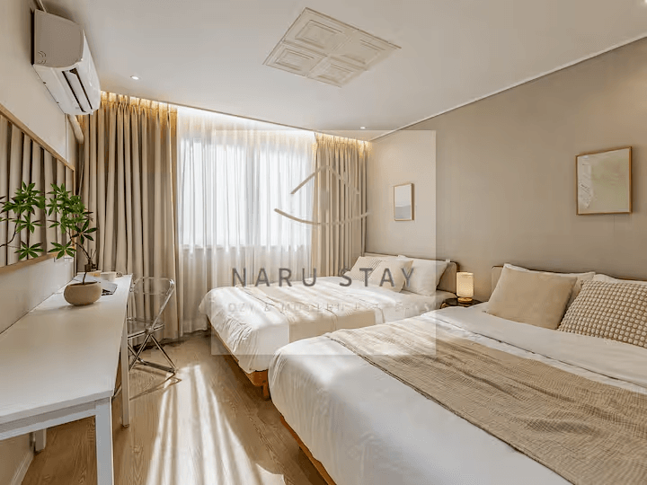 Airbnb-[全新特价] line2平地地下3分钟|距离DDP、城西、明洞搭乘地铁10分钟以内|免费行... 2